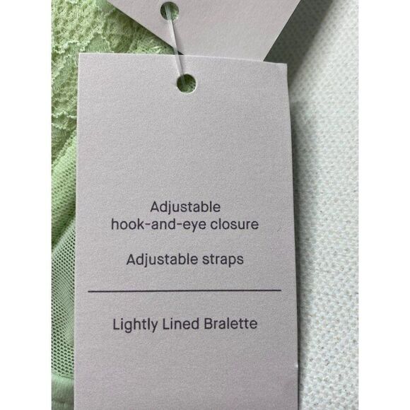 Auden Bralette Women's XXL 2XL Light Green Lace Light-Pad Adjustable LIned NEW - Picture 8 of 10